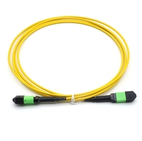 Cordon de brassage fibre optique 12 fibres multimode OM3 OM4 MPO MTP, direct usine, pour centre de données, FTTH, FTTX, intérieur