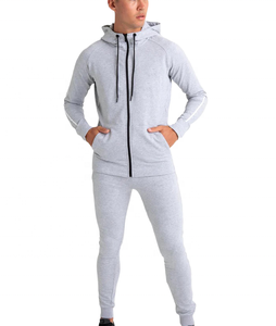 Vêtements de sport personnalisés OEM pour hommes Survêtement en molleton de coton épais Survêtement écologique et respirant à fermeture éclair Ensembles de jogging d'hiver - Product Image 1