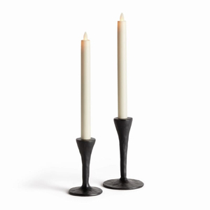 Iron <b>Candlestick</b> Holder Set <b>Black</b> Minimalist Design For Home Decoration Durable Metal Taper Candle Holders Handmade - Product Image 1