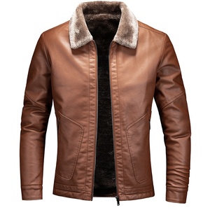 European and American mens leather <b>jacket</b> mens youth stand collar <b>punk</b> mens motorcycle leather <b>jacket</b> for me - Product Image 2
