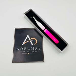 Pince à épiler professionnelle pour extensions de cils, 65 degrés, à prise en forme de cœur, précise, durable, en acier inoxydable, impression de logo personnalisée, haute qualité - Product Image 3