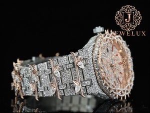 Reloj de Lujo para Hombre, Estilo Hip Hop, con Diamantes Moissanite, Personalizado, de Acero Inoxidable, Resistente al Agua, para Uso Diario, al Mejor Precio - Product Image 5