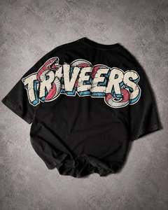 Camiseta Negra Oversize de Algodón 100% de 180 Gramos, Unisex, Premium, con Hombros Caídos, Modelo 2026, Proveedor Pakistaní - Product Image 6
