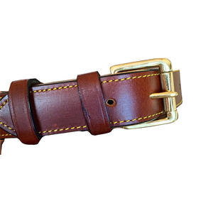 Collier pour chien en cuir véritable de haute qualité, personnalisé, design professionnel, style luxueux avec logo personnalisé - Product Image 3