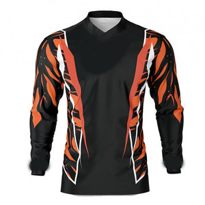 Motorcycle Racing Men Motocross Jersey in High Quality Low Price Factory <b>Direct</b> Sale Custom Logo Design Breathable Men MX Jersey - Product Image 1