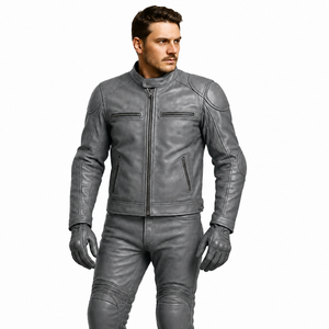 Traje de Motocicleta de Cuero Genuino de Alta Calidad <span class=keywords><strong>para</strong></span> Hombre, Transpirable, Resistente a la Abrasión, <span class=keywords><strong>para</strong></span> Carreras, Motociclismo Urbano y Deportes - Product Image 6