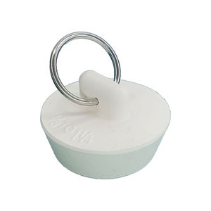 BYSON PS10312 Sleek Pliable <b>Rubber</b> Drain <b>Plug</b> with Pull Loop Ring and Simple Quick Fitting for Soaking Tub and Washroom - Product Image 6