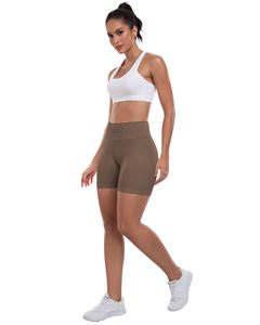 High Waisted Workout Gym Shorts For Women Biker Shorts Tummy Control Butt Lifting Running Sports Yoga <b>Booty</b> Scrunch Butt Shorts - Product Image 4