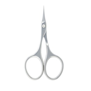100% Stainless Steel Custom Size <b>Eyebrow</b> Scissors Slanted Type Brow <b>Hair</b> <b>Removal</b> Trimming Solid Color All Other - Product Image 1