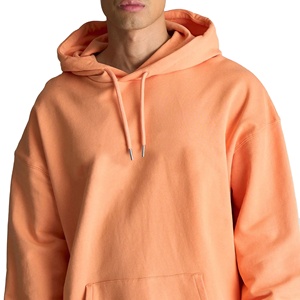 Sudadera con Capucha Personalizada con Pedrería, 100% Algodón, Tejido de Felpa, Logotipo Frontal, Unisex, Color Sólido, Invierno, Corte Holgado, Bolsillos Grandes, Transpirable, Antiencogimiento - Product Image 3