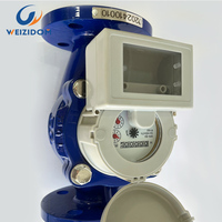 Compteur d'eau hélicoïdal vertical à élément amovible Woltman IP68 OEM ISO4064 en fer à bride avec garantie de 12 mois
