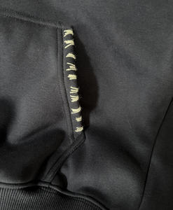 Sudadera con Capucha Bordada a Mano Personalizada, Sudadera Extra Grande de Estilo Vintage con Hombros Caídos, Sudadera de Algodón 100% Pesado con Bordado - Product Image 4