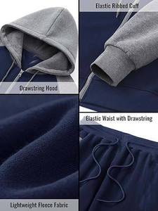 Conjuntos Deportivos Casuales Transpirables de Alta Calidad con Estampado Ácido y Logotipo Personalizado, 100% Algodón - Product Image 4