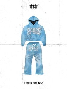 Members <b>Only</b> Hoodie & Pants Set Sublimation Print Rhinestone Design Unisex Streetwear Autumn Crop Fit Oversized 320gsm Polyester - Product Image 4