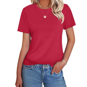 Camiseta Elegante para Mujer, Tejido Suave, Sensación Ligeras, Ajuste Transpirable, Textura Agradable, Elasticidad Suave, Comodidad Diaria, Ecológica, Secado Rápido, Moderna - Product Image 1