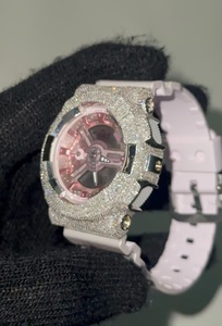Reloj de Lujo para Mujer con Moissanita Rosa y Diamantes Estilo Hip Hop - Product Image 4