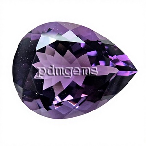Cabujón de piedras preciosas sueltas de pera de tamaño mixto de amatista brasileña 100% piedra de amatista púrpura Natural para uso de joyería a precio a granel - Product Image 2