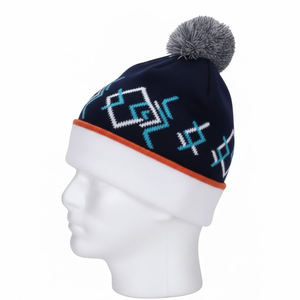 Wholesale Custom logo Distressed <b>Slouchy</b> <b>Beanies</b> Knit Ski Warm Skull <b>Beanies</b> jacquard <b>Hats</b> Wholesale jacquard 2026 - Product Image 3