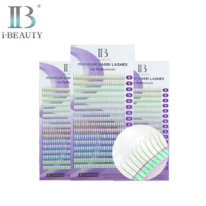 Extensions de cils I-BEAUTY Premium Varbi pré-fabriquées (couleurs mélangées) Corée du Sud Haute Qualité Colorées - Product Image 1