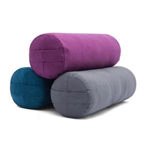 Cojín de yoga de lona de algodón morado lavable para ejercicios de yoga, forma redonda para adultos - Product Image 2