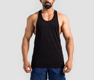 เสื้อยืดออกกำลังกายผู้ชายแบบสั่งทำพิเศษ เนื้อผ้ายืดหยุ่นสูง แห้งเร็ว ไม่มีแขน เหมาะสำหรับวิ่งและออกกำลังกายในยิม - Product Image 1