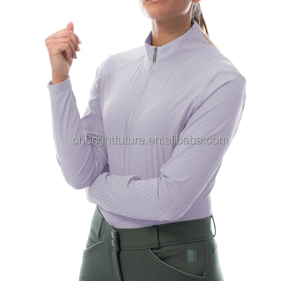 Camiseta de Equitación Personalizada 2024 de Secado Rápido para Mujer, Fabricante de Ropa Ecuestre - Product Image 3