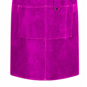 Delantales de soldadura de color liso con logotipo y tamaño personalizados, protección corporal de seguridad industrial para ropa de trabajo de construcción - Product Image 6