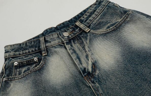 Shorts en jean imprimés graphiques OEM Jorts coupe ample jambe large décontracté streetwear surdimensionné multi-poches Y2K 100% - Product Image 3