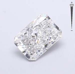 Diamante Cultivado en Laboratorio con Certificación GIA, Corte Radiante de 3.04 CT, Color D, Claridad VVS1, CVD LG 3515735631, ROYAL GEMS, para Joyería - Product Image 2
