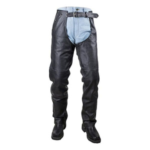 Samroz Sports - Pantalones de Cuero Personalizables para Hombre y Mujer, de Piel de Vacuno de Primera Calidad, Estilo Vaquero Occidental, Hechos a Mano - Negros - Product Image 2