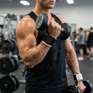 Adjustable Lightweight Wrist Wraps for Unisex Weightlifting Gym Training Powerlifting Support Fitness Wrist Protection <b>Straps</b> - Product Image 4