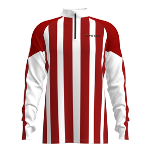 MYTH STAR - Camiseta <span class=keywords><strong>de</strong></span> Fútbol <span class=keywords><strong>de</strong></span> Manga Larga con Cierre <span class=keywords><strong>de</strong></span> 1/4, Uniforme <span class=keywords><strong>de</strong></span> Fútbol Personalizado Sublimado a Rayas, Equipación <span class=keywords><strong>de</strong></span> Fútbol <span class=keywords><strong>de</strong></span> Alto Rendimiento para Equipos - Product Image 4