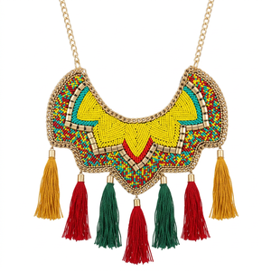 Collar de cuentas hecho a mano |   Joyería Boho con Cuentas de Semillas |   Fabricante Mayorista de Productos Personalizados OEM ODM - Product Image 2