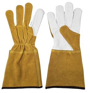 Hạt bò chia da Tig thợ hàn găng tay an toàn chống hóa chất chống cháy chống va đập chống mài mòn - Product Image 1