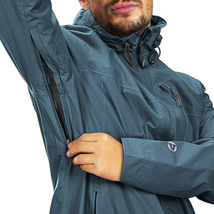 Veste coupe-vent imperméable à capuche personnalisée avec logo sur le devant, écologique et respirante pour hommes et femmes - Product Image 6