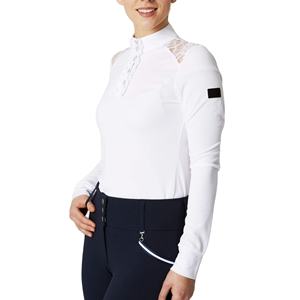 Personalizable al por mayor Mujeres Riding Show Camisas Capa base Top Ropa ecuestre Premium Comfort and Fit Camisa de equitación - Product Image 1