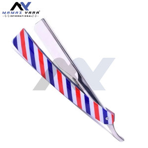 Best Price Custom Logo Eco-Friendly Straight Razors Classic <b>Plastic</b> Handle Manual Safety Shaver for Salons Throat-friendly - Product Image 2