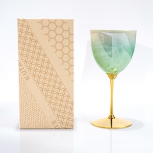 Round Shape For Party Occasion Fantastic Modern Hand Blown <b>Glass</b> Wine <b>Goblet</b> With Gold Stem And Base - Product Image 3