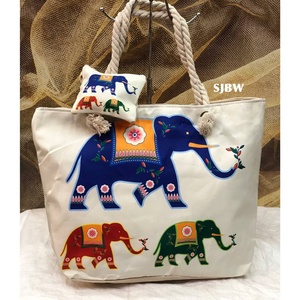 Designer Canvas Fabric Owl Evil Eye Tote <b>Bag</b> <b>Reusable</b> Shopping Carry <b>Bag</b> Custom Printed Wholesale Export Supply - Product Image 5