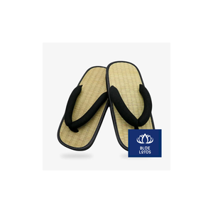 Sandales d'intérieur légères et douces en lin bleu lotus de haute qualité pour hôtel et maison, désodorisantes, toutes saisons, durables - Product Image 2