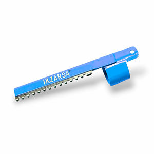 Maquinilla de Afeitar Azul de Una Sola Cuchilla con Mango Metálico, para Adelgazar el Cabello, Uso Masculino y Femenino, Cuchilla de Acero Inoxidable, Diseño Mini Portátil - Product Image 2