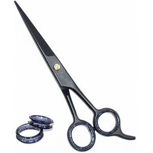 Ciseaux de coiffure professionnels en acier japonais 440C de 6 pouces, ciseaux de barbier, ciseaux de salon ANAAIF - Product Image 1