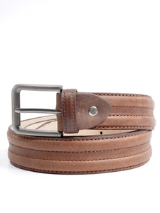 Ceinture en cuir réversible pour homme, innovante, avec boucle rotative moderne, logo personnalisable, design pour usage sportif - Product Image 1