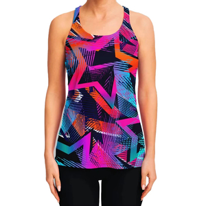 Débardeurs en jersey personnalisés pour femmes, col rond, coupe ajustée, respirants, style vintage, sans manches, pour la gym, le yoga, le fitness, avec OEM - Product Image 1