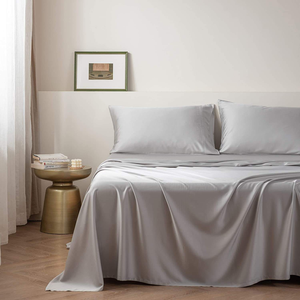 100% Bamboo Luxury Bedding Set Wholesale <b>Flat</b> <b>Fitted</b> <b>Sheet</b> Sets - Product Image 3