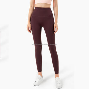 Mallas de Yoga transpirables sin costuras de alta calidad, pijama deportivo estirable para mujer, mallas de gimnasio, mallas de entrenamiento con logotipo personalizado 2024 - Product Image 3