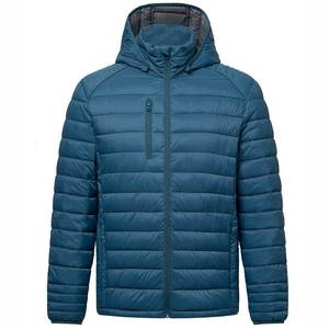Women's <b>Quilted</b> Jacket Solid Color Hooded Full Sleeve Zipper Closure Winter Warm Polyester <b>Wadding</b> Regular Length - Product Image 1