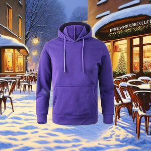 Nouveau 2026 Prix de Gros Hiver Femme Sweat à Capuche Oversize en Polaire Respirant Doublé Uni à Paillettes Haute Qualité - Product Image 2