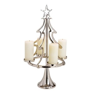 Classic design Silver deer candle holder with wooden base decorative tealight candle <b>stand</b> luxury animal candle holder - Product Image 2