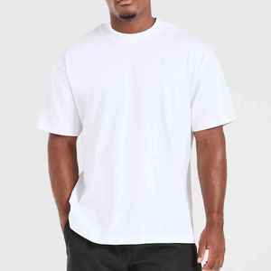 Camiseta Boxy de Hip Hop para Hombre, 100% Algodón, 300 GSM, Corte Holgado, Estilo Urbano, con Logotipo de Impresión Digital Personalizada, Nueva Colección 2026 - Product Image 2